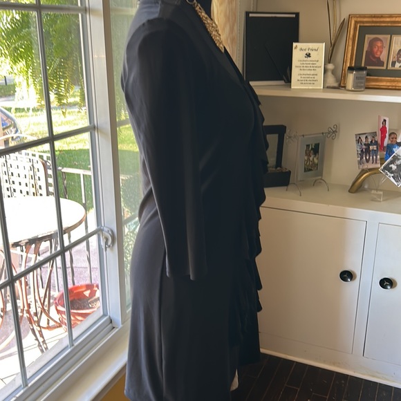 White House Black Market Ruffle Sleeve Dress - Picture 4 of 11